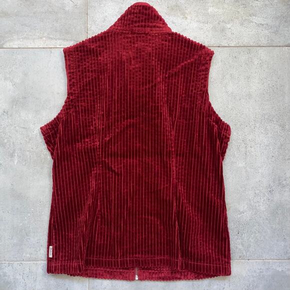 Vintage Women's L Woolrich Charcoal Gray Christmas Wool Zip Front Vest - Picture 2 of 10